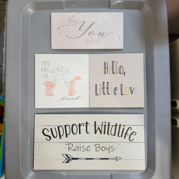 Kids Decor Reversible Signs - Picture 2 of 7